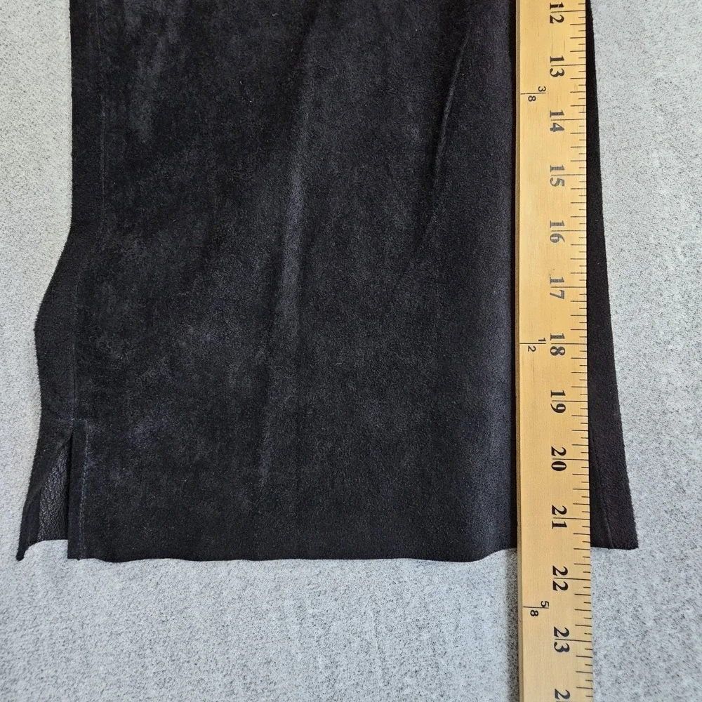 Provence D'amore Women's Black Suede Leather Capri Sz 8‎